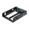 QNAP QDA-A2AR - interne RAID-behuizing - 3.5 naar 2 x 2.5 (8,9 cm naar 2 x 6,4 cm) - RAID 0, 1, JBOD - SATA 6Gb/s