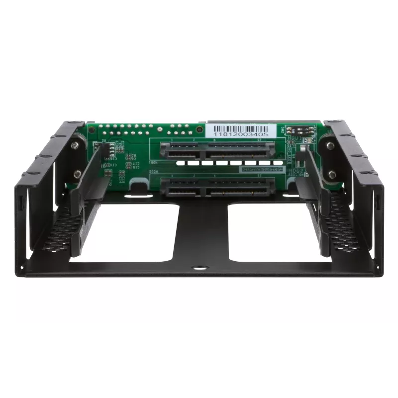 QNAP QDA-A2AR - interne RAID-behuizing - 3.5 naar 2 x 2.5 (8,9 cm naar 2 x 6,4 cm) - RAID 0, 1, JBOD - SATA 6Gb/s