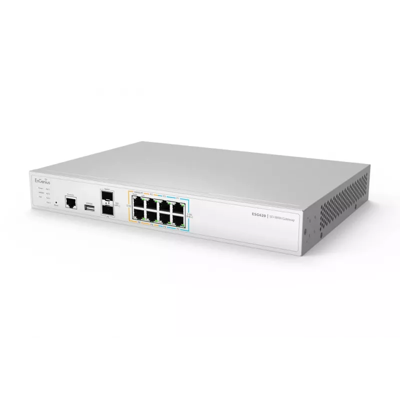 EnGenius Cloud Managed Security Gateway 2 x 2,5 GbE LAN & 6 x 2,5 GbE WAN & 2 SFP+-poorten