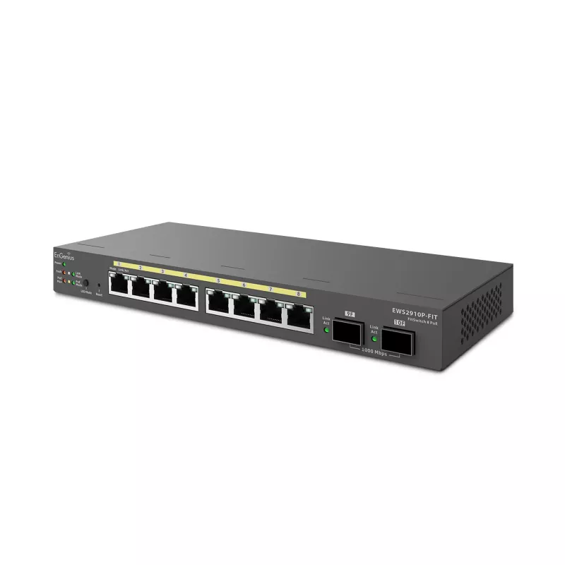Managed Switch EnGenius FitSwitch 8 PoE 8x Gigabit Ethernet-poorten