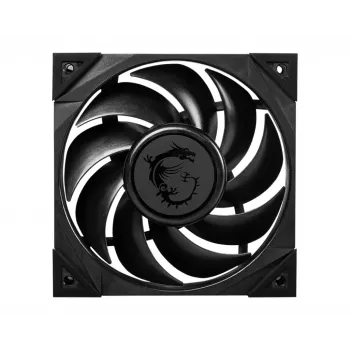 MSI MEG SILENT GALE P12 premium stille ventilator '120mm, PWM, Balanced Static Pressure Airflow, LCP-ventilatorblad, HDB-lager, anti-vibratiepads, 300mm kabel'