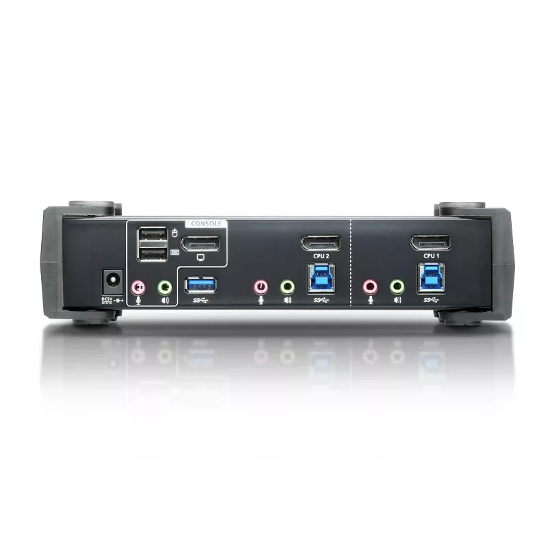 ATEN 2-poorts USB 3.1 Gen 1 4K DisplayPort 1.2 KVMP™-switch met audio (KVM-kabel meegeleverd)