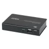 ATEN 2-poorts 4K DisplayPort 1.2a splitter, DisplayPort, 2x DisplayPort, 4096 x 2160 pixels, zwart, metaal, 4K Ultra HD
