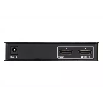 ATEN 2-poorts 4K DisplayPort 1.2a splitter, DisplayPort, 2x DisplayPort, 4096 x 2160 pixels, zwart, metaal, 4K Ultra HD