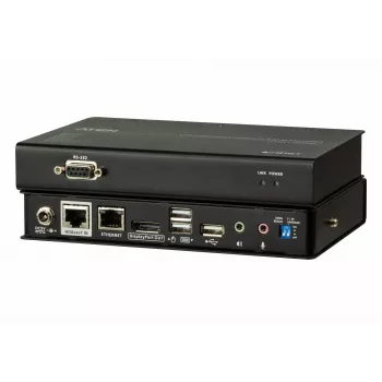 ATEN USB DisplayPort HDBaseT2.0 KVM-extender, zender & ontvanger, bekabeld, 150 m, Cat5e, Cat6, Cat6a, 4096 x 2160 pixels, zwart