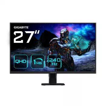GIGABYTE GS27Q X 27 inch QHD gaming-monitor - 2560 x 1440, 240 Hz, 1 ms, 250 cd/m², FreeSync Premium Pro, HDR Ready, HDMI 2.0, DisplayPort 1.4