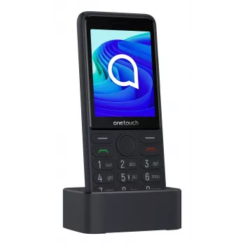 TCL OneTouch 4042S Dual SIM feature phone met oplaadstation, grijs