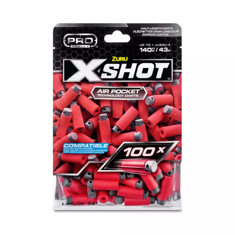 XSHOT Pro Series halflange pijlen navulverpakking (100 pijlen) ZURU