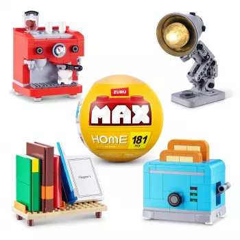 MAX Build more Premium Home Building Bricks Collection, bouwblokken, 8 jaar, kunststof, 181 stuks, 197 g