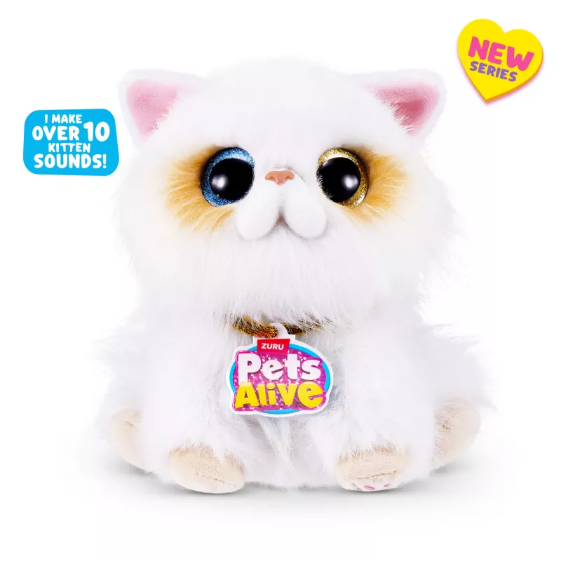 Speelgoedkat Zuru Pets Alive Smitten Kittens Series 2 – interactief geluidsspeelgoed, vanaf 3 jaar, AAA-batterijen