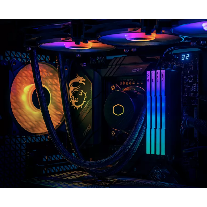 Klevv 64GB (2 x 32GB) 6000MHz CL30 DDR5 gaming-RAM-module 30-36-36-76 CRAS V RGB