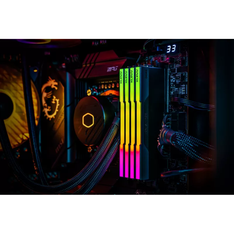 Klevv 64GB (2 x 32GB) 6000MHz CL30 DDR5 gaming-RAM-module 30-36-36-76 CRAS V RGB