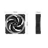 ARCTIC BioniX P120 A-RGB 120 mm behuizingsventilator, 3-pack, zwart