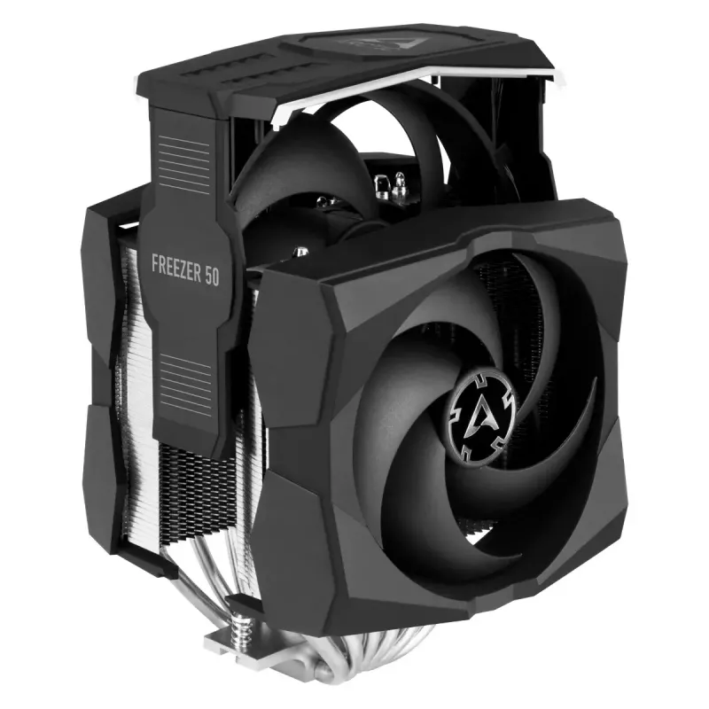 ARCTIC Freezer 50 incl. A-RGB-controller – multi-compatibele dual-tower CPU-koeler met A-RGB