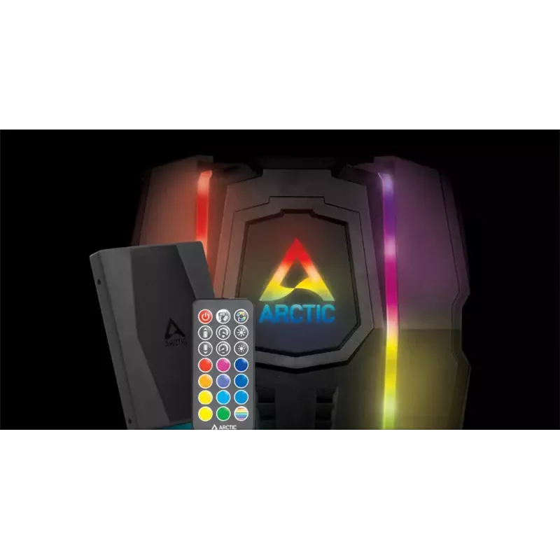 ARCTIC Freezer 50 incl. A-RGB-controller – multi-compatibele dual-tower CPU-koeler met A-RGB