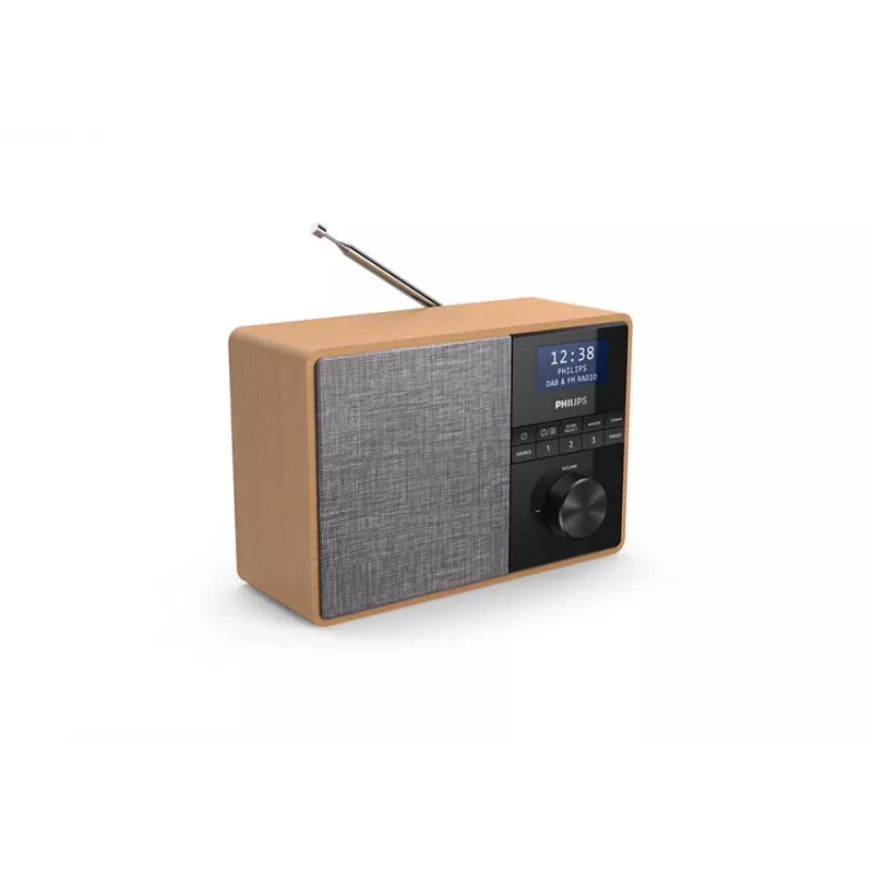 Philips TAR5505/10 Draagbare radio Digitaal Zwart, Grijs, Hout