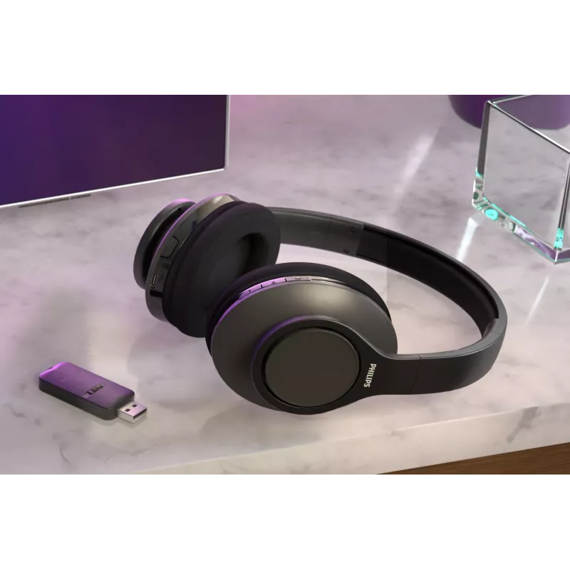 Philips 6000 serie TAH6206BK/00 Koptelefoon/headset Draadloos Hoofdband Muziek Bluetooth Zwart