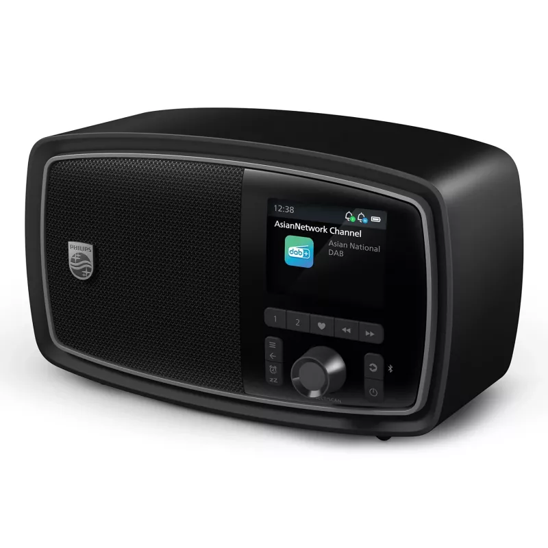 Philips TAV2000DB Draagbaar Analoog & digitaal Zwart