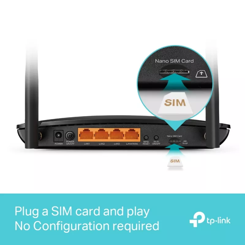 TP-Link MR550 Draadloze router Gigabit Ethernet Dualband (2,4 GHz / 5 GHz) 4G