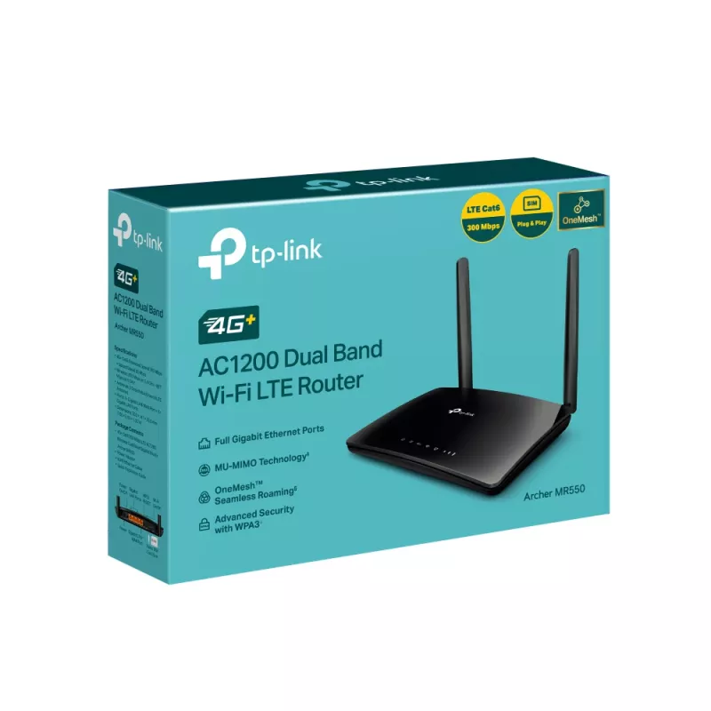 TP-Link MR550 Draadloze router Gigabit Ethernet Dualband (2,4 GHz / 5 GHz) 4G