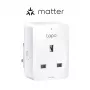 Smart-stekker TP-Link Tapo Mini P110M – Wi-Fi/Bluetooth intelligente binnenstekker, 16 A, 100–240 V, 3680 W, wit
