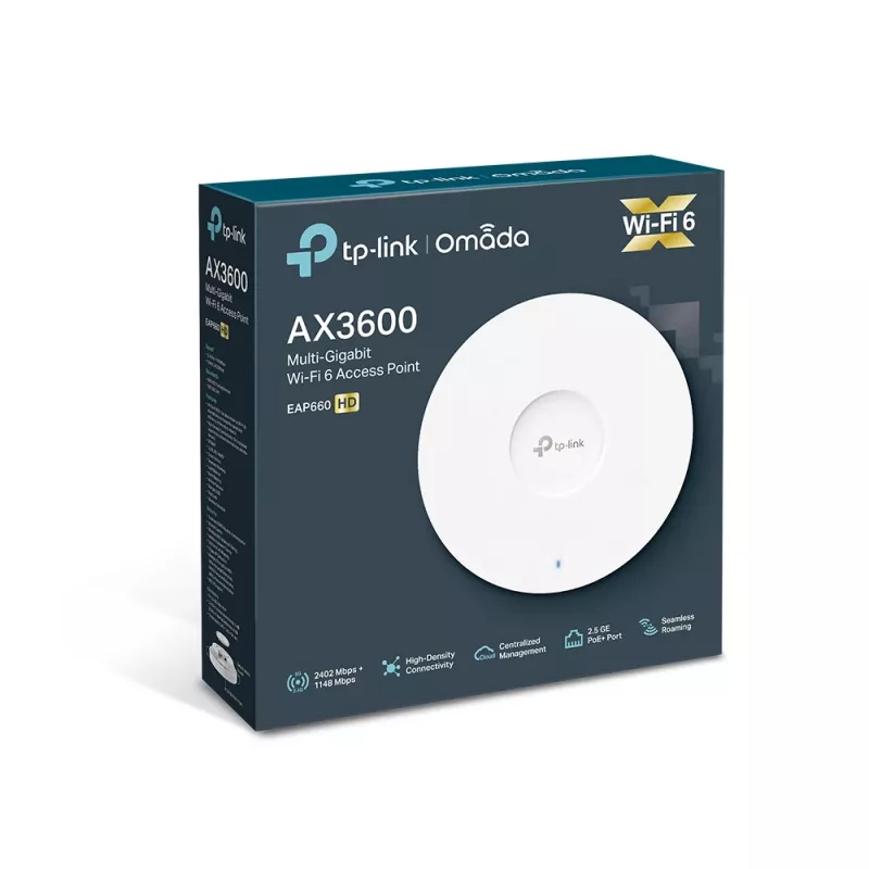 TP-Link Omada AX3600 Draadloze Dual Band Multi-Gigabit plafondmontage Access Point