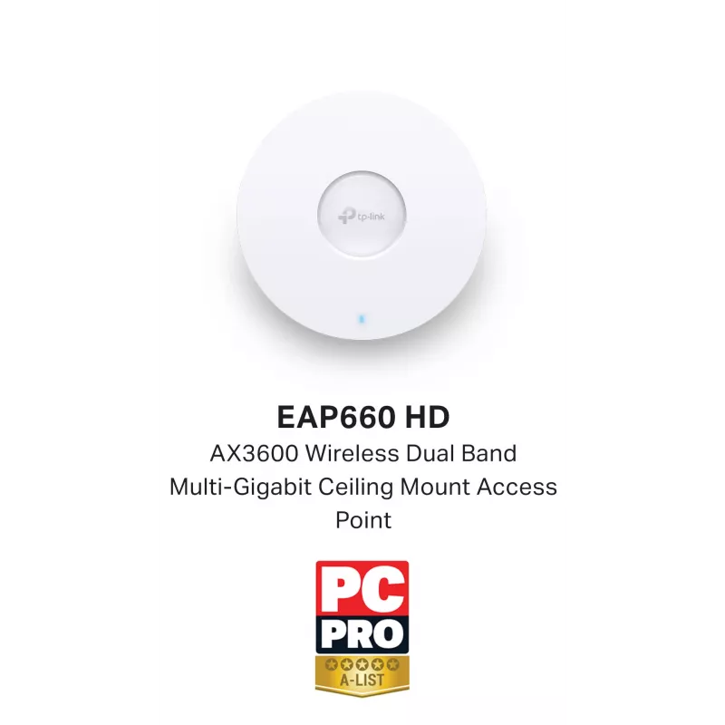 TP-Link Omada AX3600 Draadloze Dual Band Multi-Gigabit plafondmontage Access Point