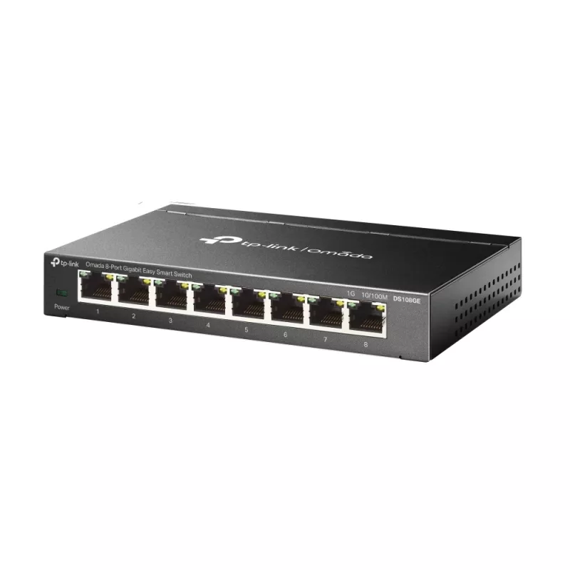 TP-Link Omada DS108GE Netwerkswitch Unmanaged Gigabit Ethernet (10/100/1000) Zwart