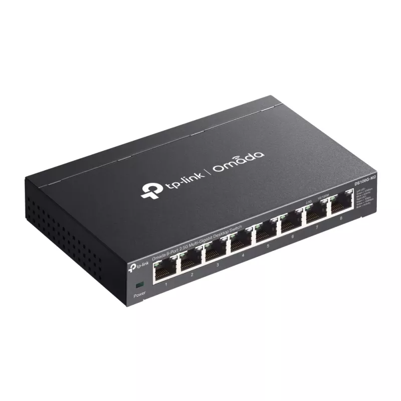 TP-Link Omada DS108G-M2 Netwerkswitch Unmanaged 2.5G Ethernet (100/1000/2500) Zwart