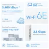 Mesh-router TP-Link AXE5400 Tri-Band 2,4 GHz 5 GHz 6 GHz Wi-Fi 6E