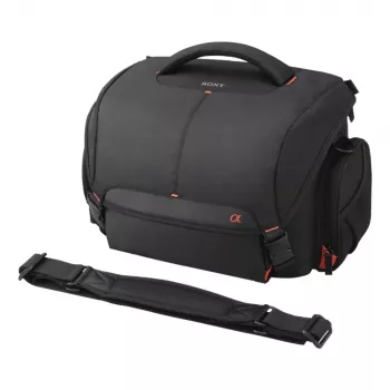 Sony LCS-SC8, schoudertas, Sony, SLT-A58K, SLT-A65V, SLT-A77V, SLT-A99V, NEX-6/B, NEX-6L/B, zwart