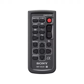 Sony RMT-DSLR2, digitale camera, oplaadbaar, drukknoppen, zwart