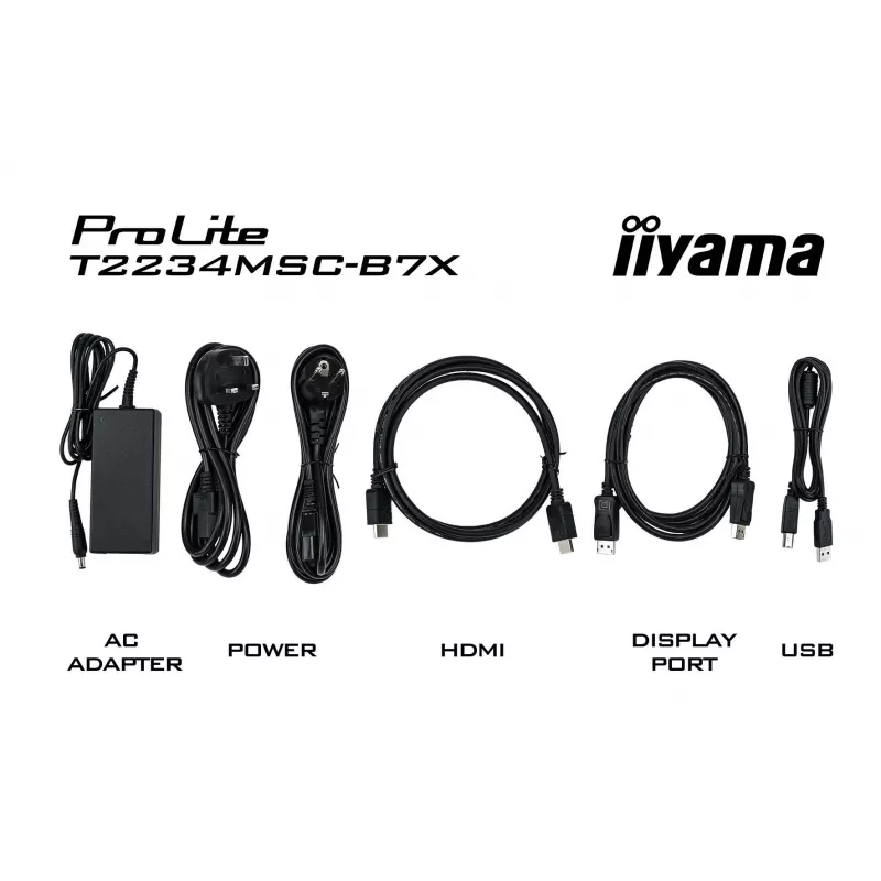 iiyama ProLite T2234MSC-B7X computerscherm 54,6 cm (21,5 inch) 1920 x 1080 pixel Full HD touchscreen zwart