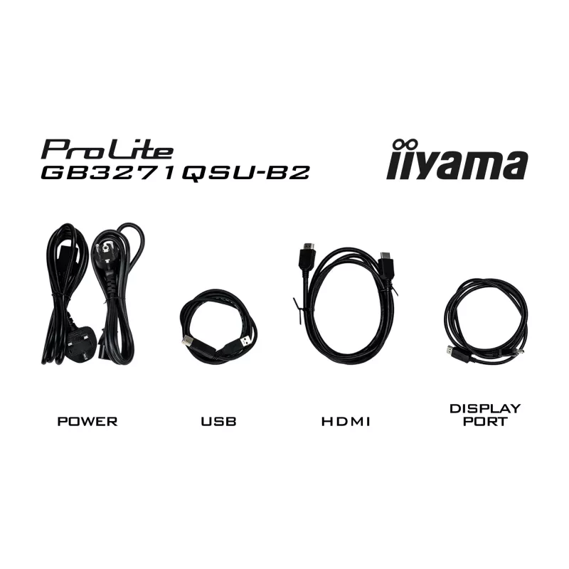 iiyama GB3271QSU-B2 computermonitor 80 cm (31,5 inch) 2560 x 1440 pixel Quad HD LED zwart