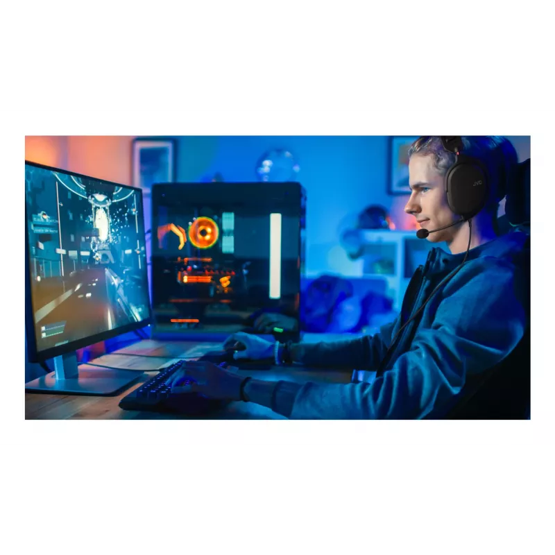 JVC GG-01 Headset Bedraad Kopbeugel Gaming Zwart