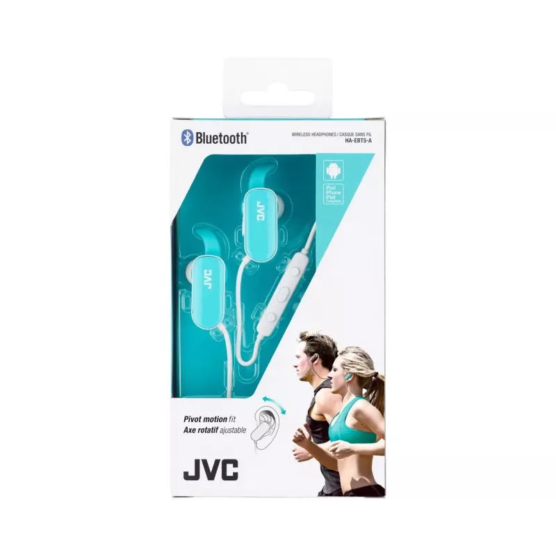 JVC HA-EBT5-A-E Koptelefoon/headset Draadloos In-ear Sport Bluetooth Blauw, Wit