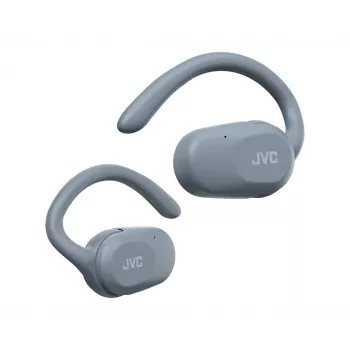 Headset JVC HA-NP40T True Wireless Stereo (TWS) In-ear-koptelefoon met oorhaak Bluetooth, 20–20000 Hz, 10 m, grijs