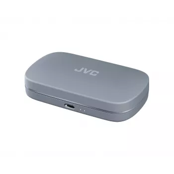 Headset JVC HA-NP40T True Wireless Stereo (TWS) In-ear-koptelefoon met oorhaak Bluetooth, 20–20000 Hz, 10 m, grijs