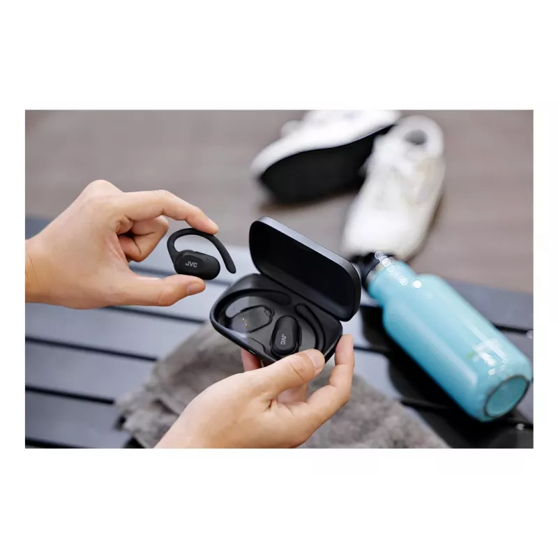 Headset JVC HA-NP40T True Wireless Stereo TWS Oorhaak Bluetooth Zwart, 20–20000 Hz, 10 m