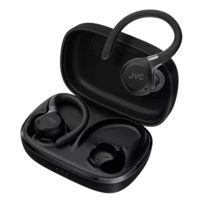 JVC HA-EC75T-B-U Koptelefoon/headset Draadloos Oorhaak Sport Bluetooth Zwart