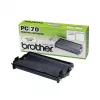 Faxcassette Brother PC70 – Zwart, 140 pagina's, compatibel met FAXT72/74/76/78/7 Plus/92/94/96/98