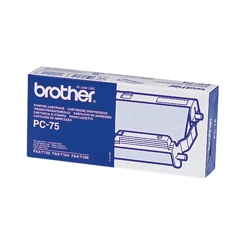 Brother PC-75 faxaccessoire faxcassette + lint 144 pagina's zwart 1 stuks