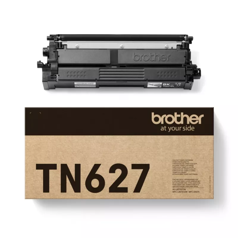 Tonercartridge Brother TN-627BK Origineel Zwart — bereik 10.000 pagina's, 1 stuk