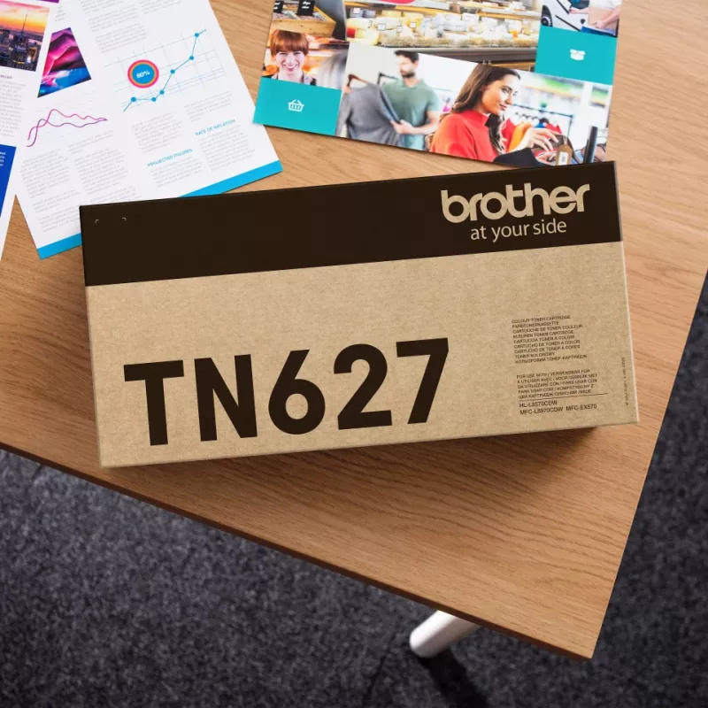 Tonercartridge Brother TN-627BK Origineel Zwart — bereik 10.000 pagina's, 1 stuk