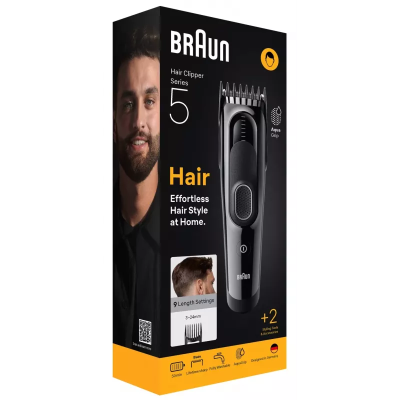 Braun HC5510 Haartrimmer/-scheerder Zwart 9 nikkel-metaalhydride (NiMH)