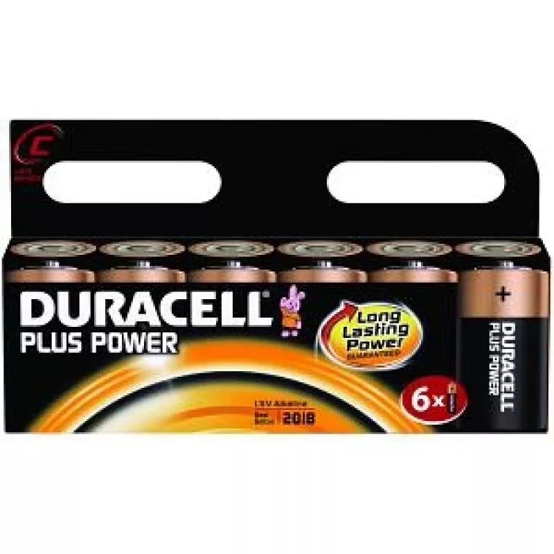 Duracell Plus Power C, 6-pack wegwerpbatterij alkaline