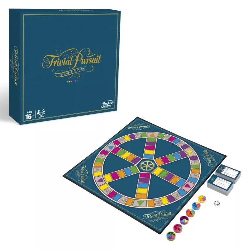 Hasbro Gaming Trivial Pursuit spel: Classic Edition bordspel leerspel