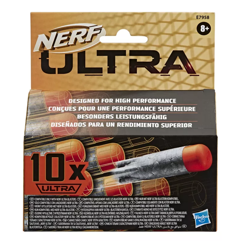 Nerf Ultra 10-dart navulpack -- het ultieme in dart-blazing -- alleen compatibel met blasters