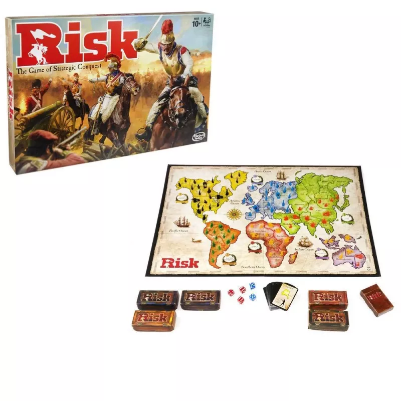 Bordspel Hasbro Gaming Risk War aanbevolen leeftijd 10 jaar