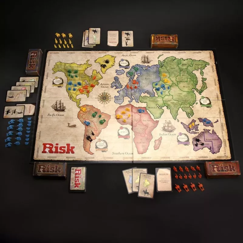 Bordspel Hasbro Gaming Risk War aanbevolen leeftijd 10 jaar